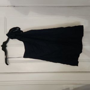 NWT J Crew One Shoulder Navy Linen Dress